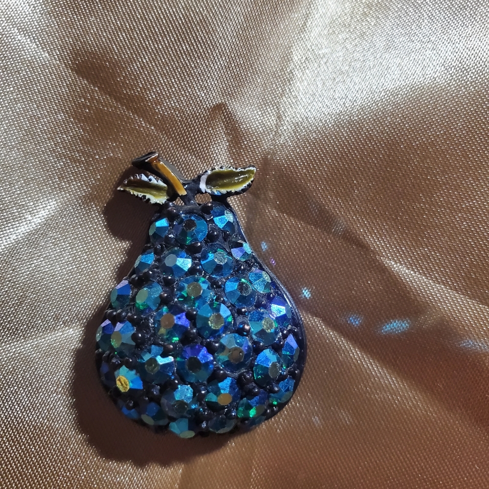 Vintage Aurora Borealis Pear Pin